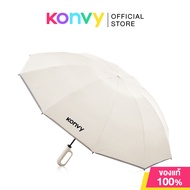 Konvy Automatic Reverse Folding Umbrella คอนวี่ ร่มพับกลับด้าน แบบกางอัตโนมัติ (Beige/Blue)
