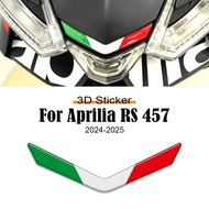 For Aprilia RS 457 RS457 2024 2025 Front Fairing Decals Italy Flag Arrow Sticker Tank Pad Protection