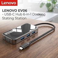 Lenovo EV06 - USB-C Hub 6-in-1 Docking Station 4K HDMI PD Charging USB 3.0 Universal Laptop Hub
