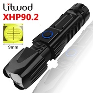 Most Powerful LED Flashlight XHP90.2 XLamp Waterproof Tactical Chip Control