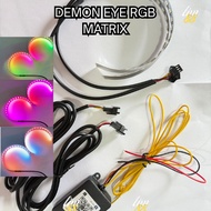 Demon Eyes Rgb Matrix 210+ Mode Lamp DEVIL Eyes Rgb Biled Projector Bluetooth Apps Matrix