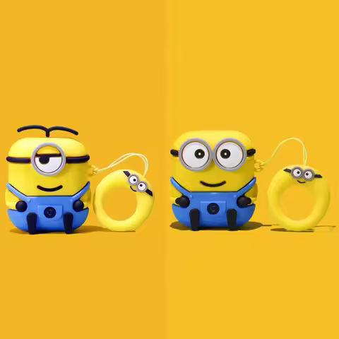 For Airpods 1 2 3 Pro Pro 2 Pro 3 Case Cute Cartoon Minions Silicone Earphone Case Accessories Cover