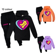 ZAMFAM Spring Jogger Pants Set Kids Hoodie 2 Piece Set Cotton + Polyester Long-sleeved Sweater + Trousers Kids Clothes Set Boy Sportswear 0000