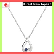 【Japan Original】
4℃ Official September Birthstone Eternal Silver Necklace with Jewelry Case, Drop Sa