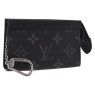 路易威登 Eclipse Cles Voyage Pochette 零錢包 M82776 LV Auth 184128M