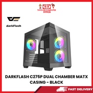 DARKFLASH C275P DUAL CHAMBER MATX CASING - BLACK