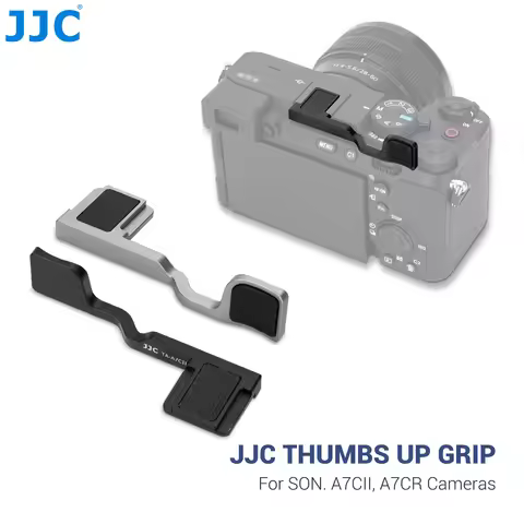 JJC Metal Thumb Up Grip for Sony A7C II A7C R With Hot Shoe Cover Protector Thumb Rest Support Holde