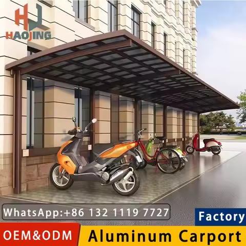 Aluminum car port exterior 3x6 gazebo tent outdoor furnitur metal toldo garaje prefabricado para abr