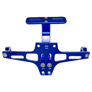 台灣出貨 車牌架 鋁製 帶燈 12v 戰狼獨角獸電動車微型二輪電動車摩托車改裝機車電動自行車 輝