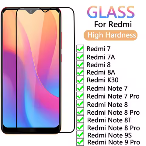 9H Protection Glass For Xiaomi Redmi 9A 9C 7A 8A K20 K30 Pro K30i Screen Protector Redmi Note 8T 9S 
