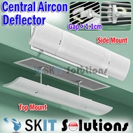 Central Aircon Wind Deflector Grid Ceiling Duct Airflow Diverter Air Conditioner Vent Shield Guide