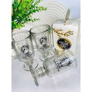 250ml Thick Safe Glass Coffee Cup Irish Coffee Latte Glass Cafe Glass Screen Printed Glass Cup Souve