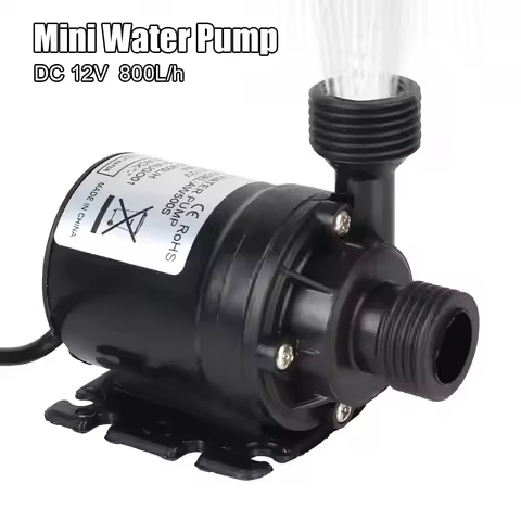 Ultra-quiet 800L/H 5M DC 12V 24V Home Portable Brushless Motor Submersible Water Pump for Cooling Sy