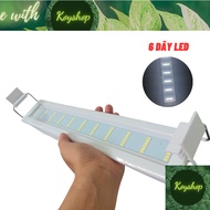 White Light Aquarium Lamp For Aquarium, 6-Way Aquarium Kaokui Jeneca