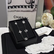 Multi-Element Necklace Star Cross Double c 5 Four-Leaf Clover Necklace