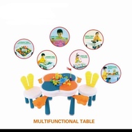 Set Meja Kursi Lego - Set Meja Bermain Anak Multifungsi Kreatifitas Anak