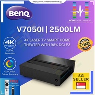 BenQ V7050i | 4K Laser TV Smart Home Theater with 98% DCI-P3 | BenQ Ultra Short Throw Projector | 3 Years Warranty