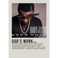 【READY STOCK】Poster Cover Album God’s Work by DaBaby for Room/Barber/Gift/Gym