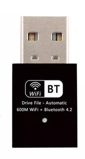品名: WIFI免驅動程式600M+藍牙4.2二合一雙頻無線網卡USB J-14626