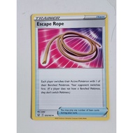 Pokemon escape rope battle style trainer item card