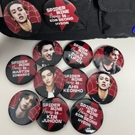 Pin Button CORTIS SPIDERMINE Edition Pin Tudung Brooch