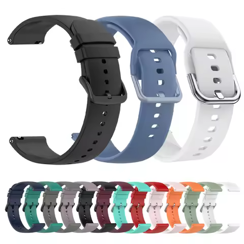 22mm 20mm Silicone Watch Strap For Amazfit GTS 4/2 Mini Replacement Strap For Amazfit GTR 4 2 2E GTR