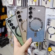 Magnetic Electroplating Flashing Diamond Integrated Lens Protection Suitable For Samsung S26 S25 S24