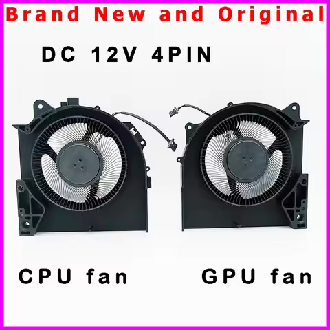 New Laptop CPU GPU Fan Cooler for Dell Alienware M17 R5 Radiator DC 12V BN9510S5H-001P BN9510S2H-001