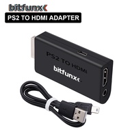 【Qahwed】 BitFunx HDMI Audio And Video Adapter For PS2 To HDMI-Compatible Converter For PS2 Game Cons