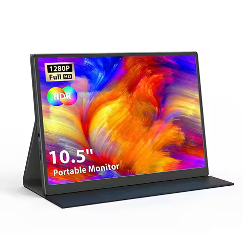 Eyoyo 10.5" Portable Monitor 1920x1280P Ultra Slim External Display with Micro‑HDMI USB‑C Port for L
