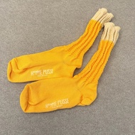 Homme Plisse 皺摺長襪 黃色