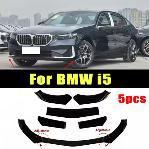 5Pcs ABS Material Universal Car Front Bumper Separator Bumper Lip Body Kit Duck Lip Separator For BM