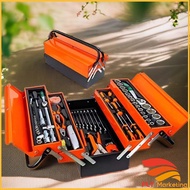 85PCSMetal Tool Box Set Tool Box Heavy Duty Tools Box Full Set Kotak Spanar Box Ratchet Set Spanar S