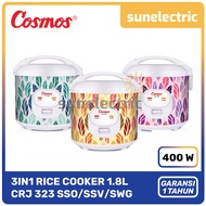 Cosmos CRJ-323 S Rice Cooker 3in1 Magic Com (1.8 Liter) CRJ 323 S / CRJ323 S / CRJ 323S