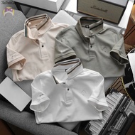 [Big Size] Men'S Polo Shirt Plain G MEN Neck T-shirt, Crocodile Leather Neck T-shirt, Cool Large Textile Polo T-shirt