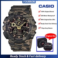 [Ready Stock] FOURRON Original G Style Shock Men Sports Watches Luxury Top Brand Waterproof Shockproof Multifunction Digital Wrist Watches Fashion Korean Silicone Strap Men's Watch Clock Gift GA100 5A