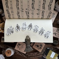 no.215-221 聖誕小火車 櫸木印章