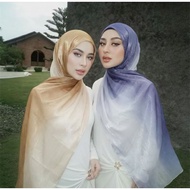 SCARF'D 2-Tone Ombre Premium Shimmer Glossy Shawl