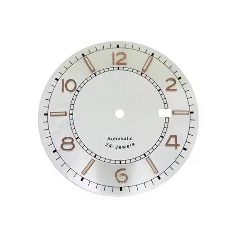 For Japanese NH35 Watch Dial ALPINIST Style 36.5mm Green Luminous Watch Dial with Calendar Window fo