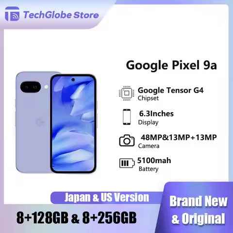 Google Pixel 9a 5G Phone 6.3inch Pixel9a pOLED 120Hz 5100mAh Google Tensor G4 Titan M2 8G RAM 128GB 