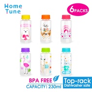 [6-pack set]  mini Water Bottles for School Kids ,  BPA FREE  Multi use bottles Portable Juice drink
