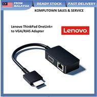 Lenovo OneLink+ to VGA/RJ45 VGA RJ45 Ethernet Extension Adapter Dongle Cable (4X90J31060 03X7014)