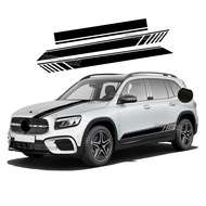 3 Pcs Door Side Stripes Skirt Sticker Edition 1 AMG Car Hood Decal For Mercedes Benz GLB Class X247 