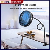 CENZIMO 3 Speed Portable USB Charging Mini Clip Fan Adjust 5.5 inches Anti Slip Baby Stroller Kipas 