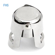 FHS Champagne Wine Bottle Vacuum Sealed Stopper Stainless Steel Beer Saver Stopper Cap Sealer Red Wine Stopper for Bar Tool