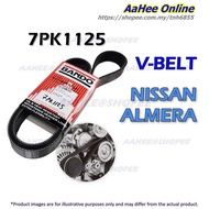 V Belt 7PK1125 - Nissan Almera 1.5 N17 Alternator/Fan/Aircond Original Bando