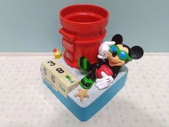 迪士尼聯名 郵局 筆筒 萬年曆 桌曆 | 2008年 台灣郵政 紅色 米奇 海灘款 筆筒 正版 絕版 Disney Mickey Mouse | 高雄 可面交