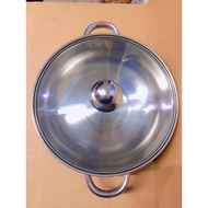 Induction Cooker Original Stainless Steel 28cm Soup Pot Induction Cooker Universal Stew Pot Large So