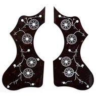 Left & Right Handed Tortoise Shell Floral Pickguard Pair for J‑200 / EJ‑200 Acoustic Guitar
