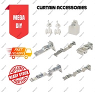 Super Mf Curtain Rail Accessories Aluminium Langsir Rod Aksesori /Roller/ End Cap/Bracket